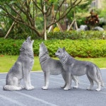 강아지 조각품 장식 셰퍼드 애견 조각상 입구 마당 가드닝