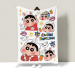 짱구 귀여운 캐릭터 플란넬 담요 사무실 낮잠 소파 무릎담요 낮잠 숄담요 03