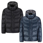 마스터바니 탈착 후드 레이어드 구스 다운 점퍼 411D4JP612