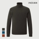 인디안 INDIAN 울혼방 터틀넥 니트 MIUBFYWA166