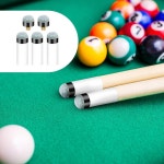 Ymapinc 스크류 온 큐 팁 풀 스틱 페룰 10팩 교체 키트 당구 스틱용 내구성 빌리어드 팁 키트