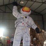 공기 조형물 우주비행사 에어풍선 토끼 우주인 조명