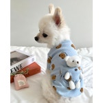 강아지 막둥이 곰 티셔츠 봄 가을 애견 옷 티 친구 반려견 선물 소형견 S 1개