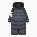 베네통 니트 블록 덕다운 점퍼 BAPDE6561