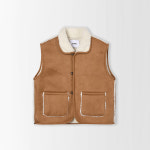 플레이블 카라 인조 무스탕 베스트 PC5WV505