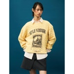 에잇세컨즈 케이블 프린트 풀오버 MTO265GTE360