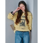 에잇세컨즈 케이블 프린트 풀오버 MTO265GTE360