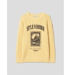 에잇세컨즈 케이블 프린트 풀오버 MTO265GTE360