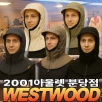젯아이씨 웨스트우드 패딩 바라클라바 방한 후드 마스크 WP4WCCH340
