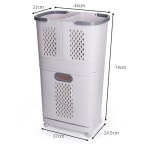 이동식 세탁바구니 빨래바구니 빨래수거함 바구니