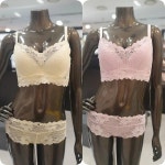 원더브라 빅플라워 롱브라렛 레이스팬티세트
