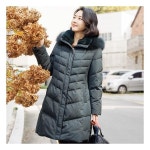 조이마담 폭스퍼 밍크카라 구스다운 패딩코트 점퍼 J3267