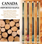 졸리 58 19온스 풀 스틱 세트 4개 팁 캐나다 메이플 큐 프로페셔널 맞춤형 당구 선수용 4피스 하드우드