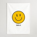 인메이블 노란 스마일 패브릭 천 대형 문가리개 그림 액자 행운을 부르는 해피 거실 현관 인테리어 28종 집들이 선물 02 I FH-해피스마일B M