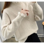 귈림 프릴 폴라 니트 티셔츠 GBWKN019P