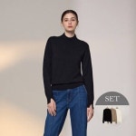 지베르니 프리미엄 홀가먼트 모크넥 니트 3종 G13-3