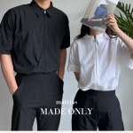 마띠아 애견 미용사 가운 미용 미용복 방수 털방지 블라우스 셔츠 공방 카페 옷 유니폼 남성사이즈 집업셔츠 - 반팔