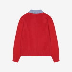 베스띠벨리 스트라이프 셔츠 레이어드 가디건 BKCCB29700