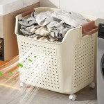 더조은정리수납 더조은 손잡이 이동식 다용도 간편 세탁바구니