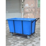 업소용 세탁물카트 호텔 대용량 세탁바구니 백운 라지 짚차 엔지니어링 플라스틱