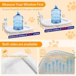 L W BROS 무거운 대형 고양이를 위한 조립이 쉬운 4개의 업데이트된 흡입 컵이 고양이 창문 쿠션 침대 해먹 M 1Pc