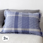 무이비엔 체크 베개커버 솜포함 40 x 60 cm 4개