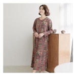 조이마담 조이마담 엄마옷 조이마담 아날로그 양면 박스 홈웨어 원피스 중년여성의류 H8309