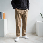 남자 겨울 융털 기모 본딩 면바지 밴딩 세미 와이드 팬츠 IDO 271-1 L