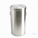 공원쓰레기통 스텐레스휴지통 아파트쓰레기통 업소용 스텐 야외 대형 휴지통 4호