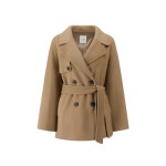 ZOOC 캐시미어 벨티드 하프 코트 Z244MSG542