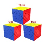 MoYu 매직 큐브 교실 혼합 요소 스큐 턴 No1 2 3 Mixup
