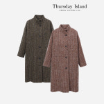 써스데이아일랜드 반하이넥 롱 코트 T238MCT632W 634940