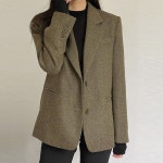 헤레이스 헤링본 울 자켓 YMSH25FW252