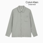 Calvin Klein Underwear 캘빈클라인언더웨어 CK언더웨어남성 울트라 소프트 플란넬 롱 슬리브 버튼 다운 셔츠 팬츠 세트 방글라데시... 