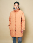 라플리 카라 배색 빅포켓 롱 패딩 LDCTW323001