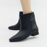 코모레비 뮤지엄 136 2Colors핸드메이드 세미 스퀘어 토우 앵클 부츠 I KM103