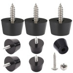 나사가 실리콘 가구 발 패드 의자 테이블 찬장용 미끄럼 방지 바닥 보호 23x16mm