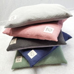 코잠 피그머트 잔줄 누비 방석 커버 솜포함 고급 웰빙 곤색커버 곤색 50X50