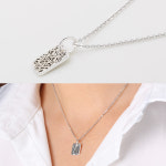 쥬골드 순은목걸이 러브바 은목걸이 실버목걸이 목걸이 체인45cm NHD514