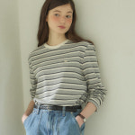 아워호프 Multi-Stripe Sleeve T-shirt H25SP-TS10