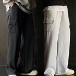 인히어맨즈 1 1 금X 투펀 세미와이드 카고 트레이닝 밴딩팬츠