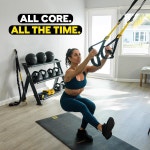 TRX 올인원 홈 짐 시스템 u2013 집이나 야외에서 근력 운동 HIIT 전신 운동을 위한 완전 서스펜션 트레이닝 키트 실내 실외 앵커