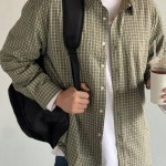 빌리먼트 에어 체크 셔츠 -