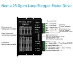 Nema23 스테퍼 모터 3Nm 425 oz in 고토크 2상 3A 스텝 드라이버가 장착된 3축 CNC 컨트롤러 키트 판화 기계 3D 프린터용 24V 350 DM556