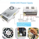 Nema23 스테퍼 모터 3Nm 425 oz in 고토크 2상 3A 스텝 드라이버가 장착된 3축 CNC 컨트롤러 키트 판화 기계 3D 프린터용 24V 350 DM556