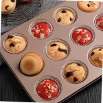 베이킹 머핀틀 베이킹도구 팬 몰드 홈베이킹 제과제빵 12구