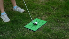 14 x9 알루미늄 베이스 3 로 스윙메트릭스 골프 타격 매트 스윙 경로 감지 야외 사용을 위한 u2013 연습 매트 트레이너 A-Swing Path Only