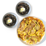 육전에 빠진 막국수 소고기육전 1팩 물막국수 2팩