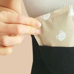 따뜻한 양면포켓 배허리 워머 핫팩 주머니 보호대 복부워머