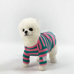 유앤펫 유앤펫 강아지 올데이 스트라이프 티셔츠 핑크그린 1개